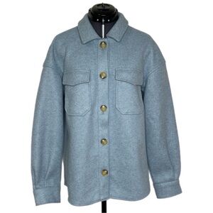 Anthropologie Avec Les Filles Button Front Boyfriend Shacket